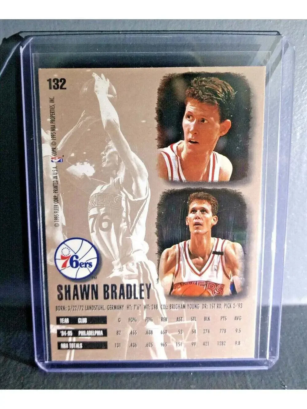 1995-96 Shawn Bradley Fleer Ultra #132 Basketball Card